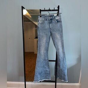 Tractr Blu Light Wash Denim Flare Jeans